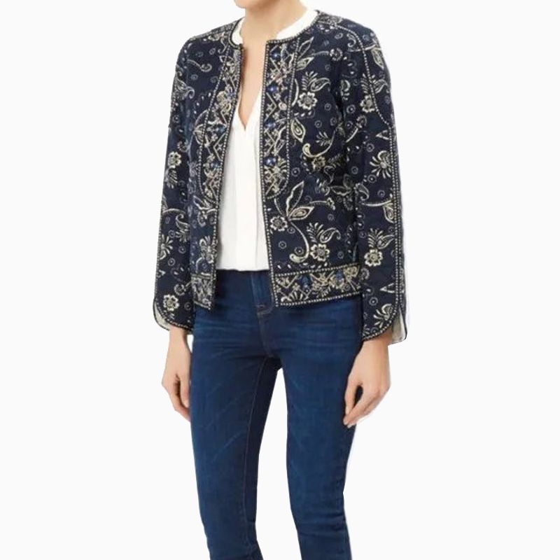 ethnic quilted jacket