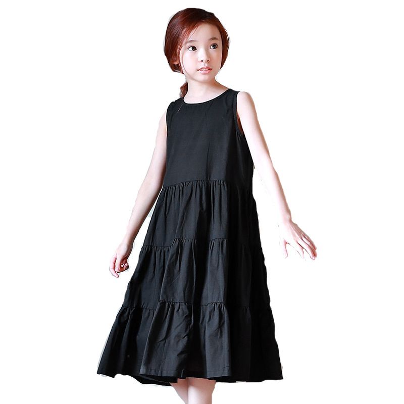 2020 Big Girls Casual Clothes 2019 Summer Cotton Maxi Beach Kids