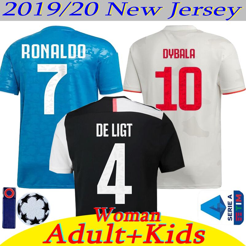 2019 201920 Ronaldo Juventus Soccer Jersey 19 20 Juve Home Away De Ligt Dybala Higuain Buffon Camisetas Futbol Camisas Maillot Football Shirt From