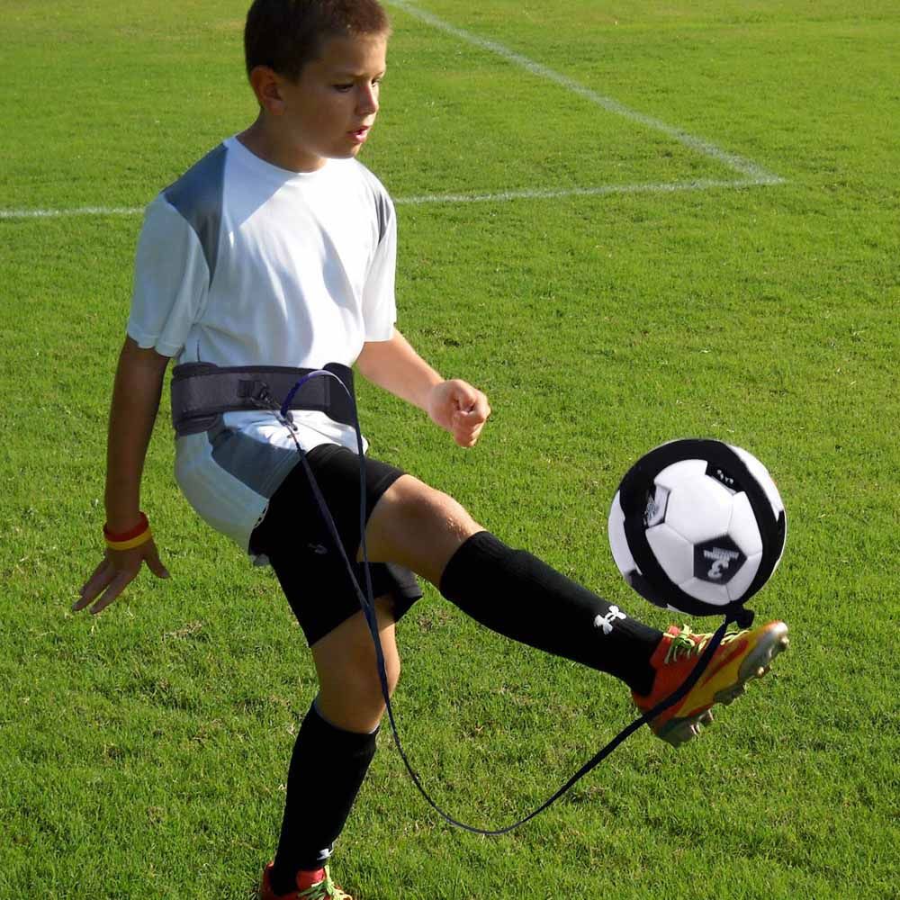Details about   Soccer Football Kick Throw Trainer Solo Practice Training Aid Control Skills Lin 