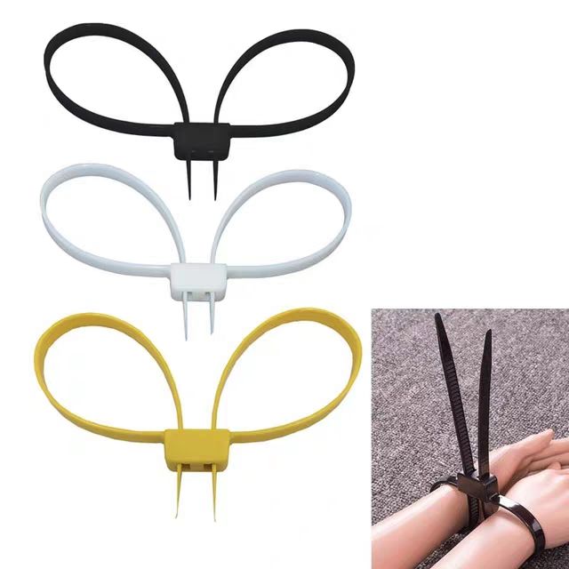 Esposas Policiales De Plástico Doble Manguito Flexible Esposas Desechables Corbata De Con Cierre Automático Corbatas De Cable De 0,76 € | DHgate