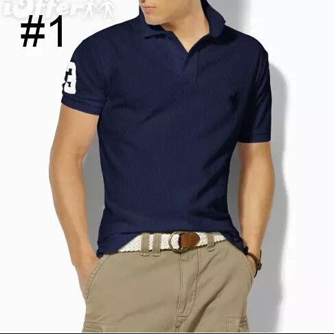 Verano bordado Caballo Polo camisas para hombre camisas de polo Hombres de manga corta