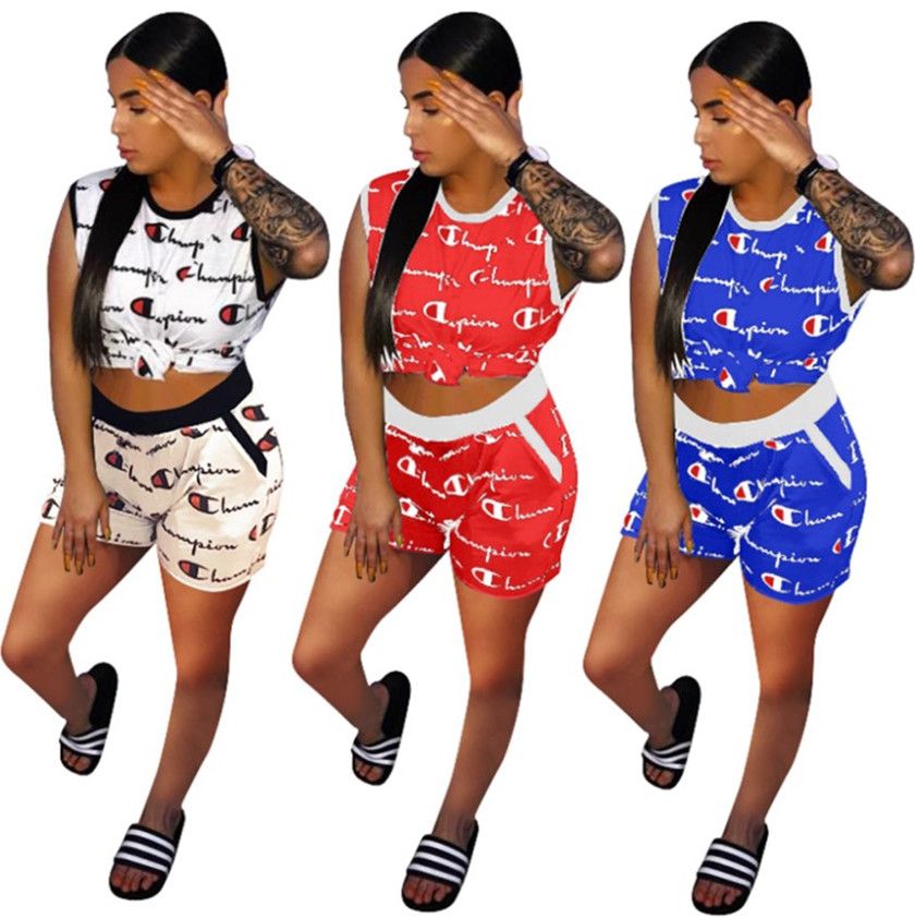 champion two piece set shorts