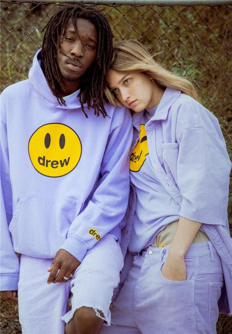 Compra Drew House Suéter Con Capucha De Los Hombres De Justin Bieber De  Calle Sudaderas Hip Hop De Gran Tamaño Suéter Suéter Parejas Tops Abrigos  HOH0337 Barato | Entrega Rápida Y Calidad 