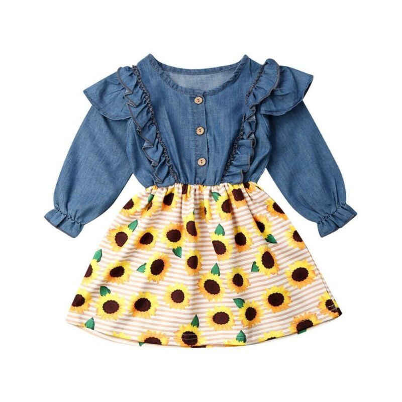 little girl sunflower dress