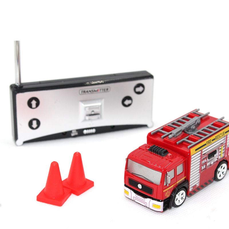 Spielzeugfahrzeuge 27MHz RC 1:58 Mini Feuerwehrauto Rettungswagen Fernbedienung Spielzeug Modellfahrzeug Hongzer RC Feuerwehrauto Fernbedienung