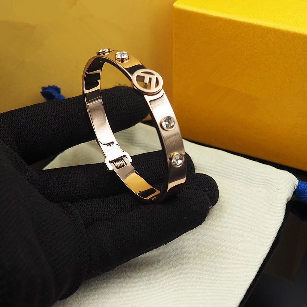Fashion Buckle Bangle Bracelets for Womens Stainless Steel Enamel Bracelet