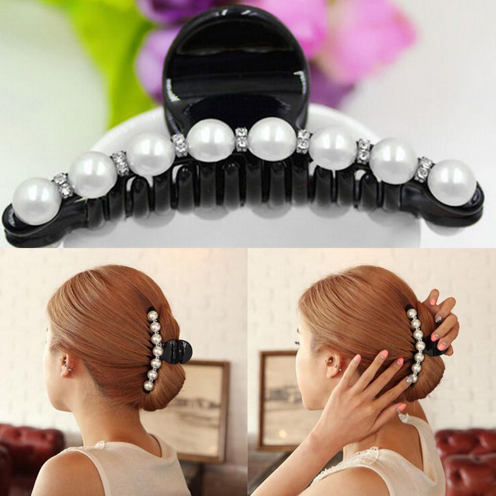 black jeweled hair accessories