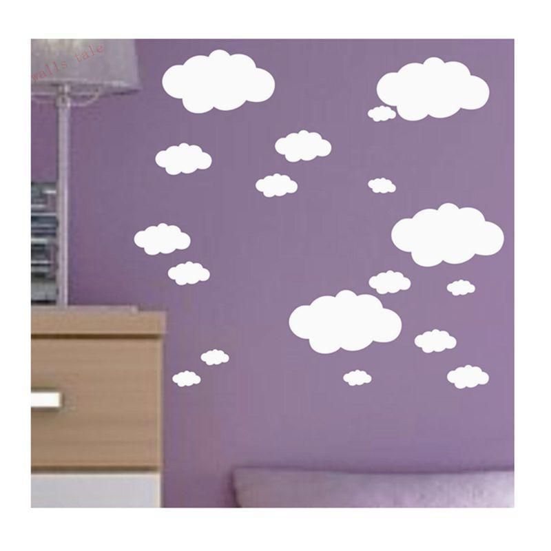 Children Chopstick Mini Clouds Wall Sticker Vinyl Cloud Art