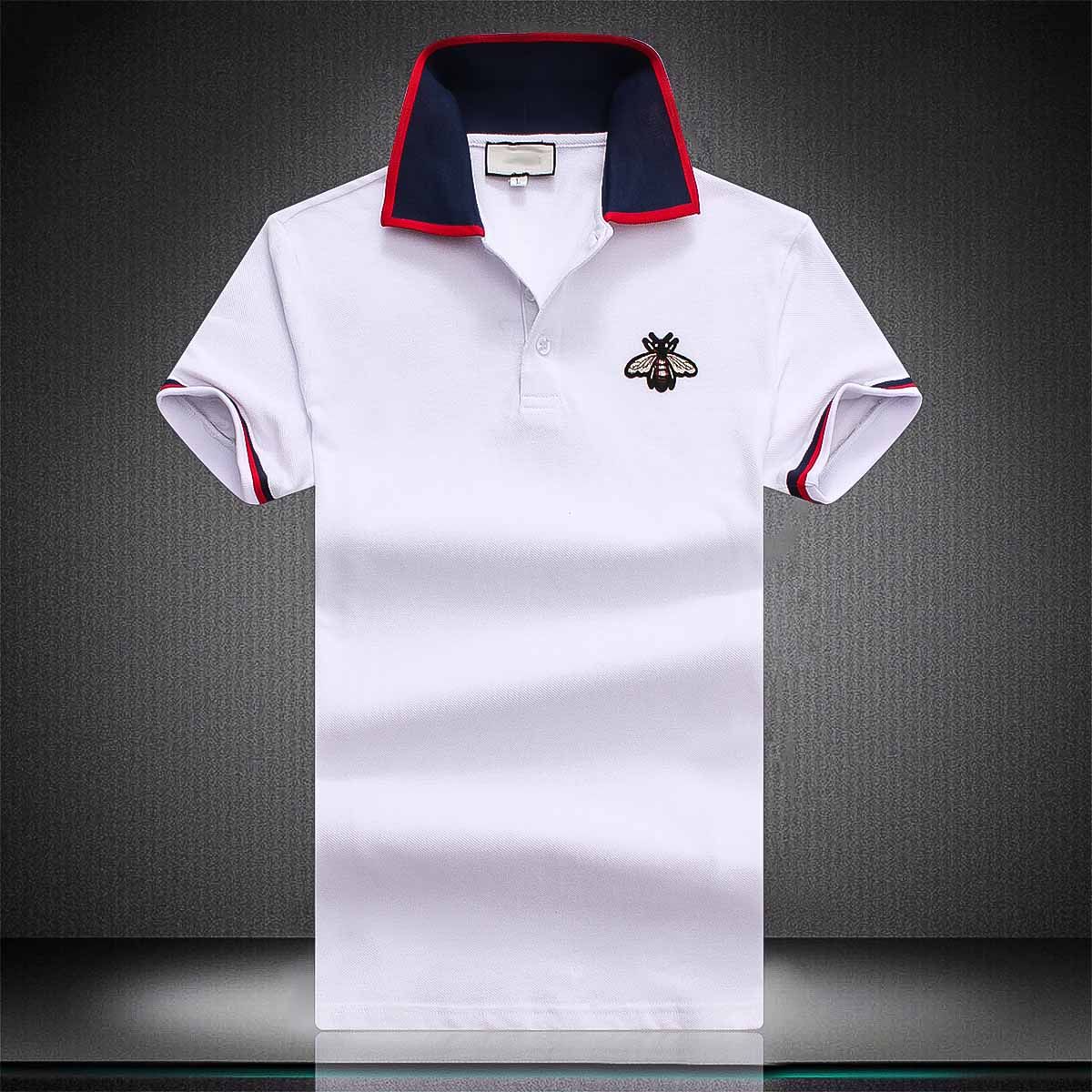 2020 Modelos populares de Primavera y Verano Bordado de algodón para hombre Camiseta de manga corta CAMISETA POLO ORIGIMIENTE DE CAMISEZADORES DE CAMISETOS POLO DE POLO