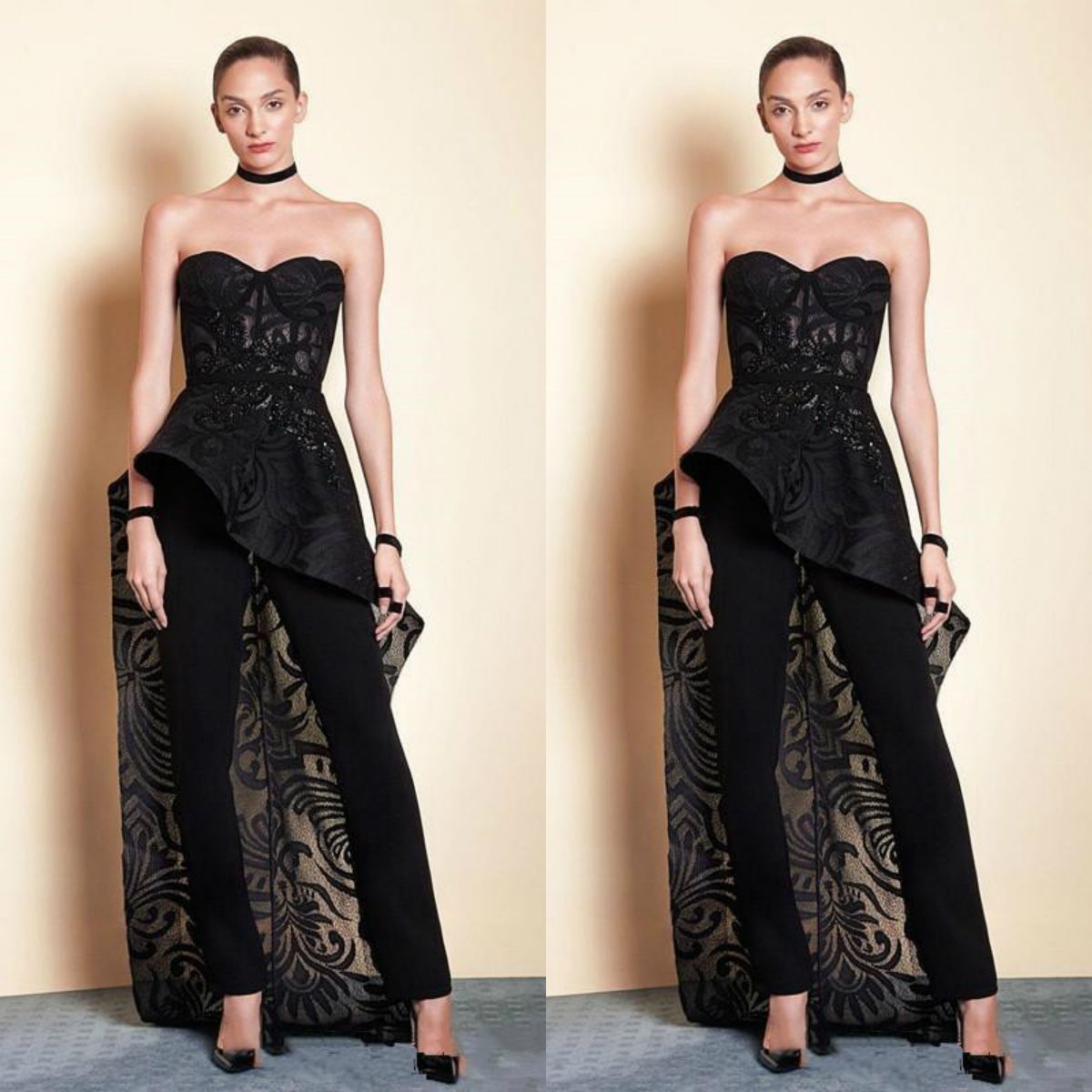 bridal pantsuit with skirt