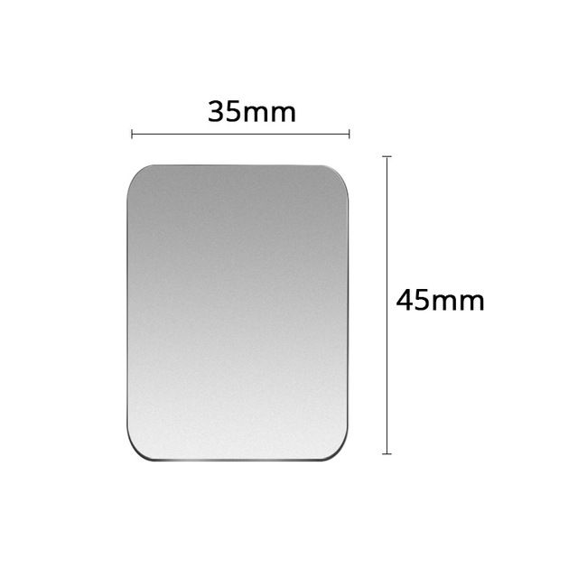 1pcs Silver 35x45mm