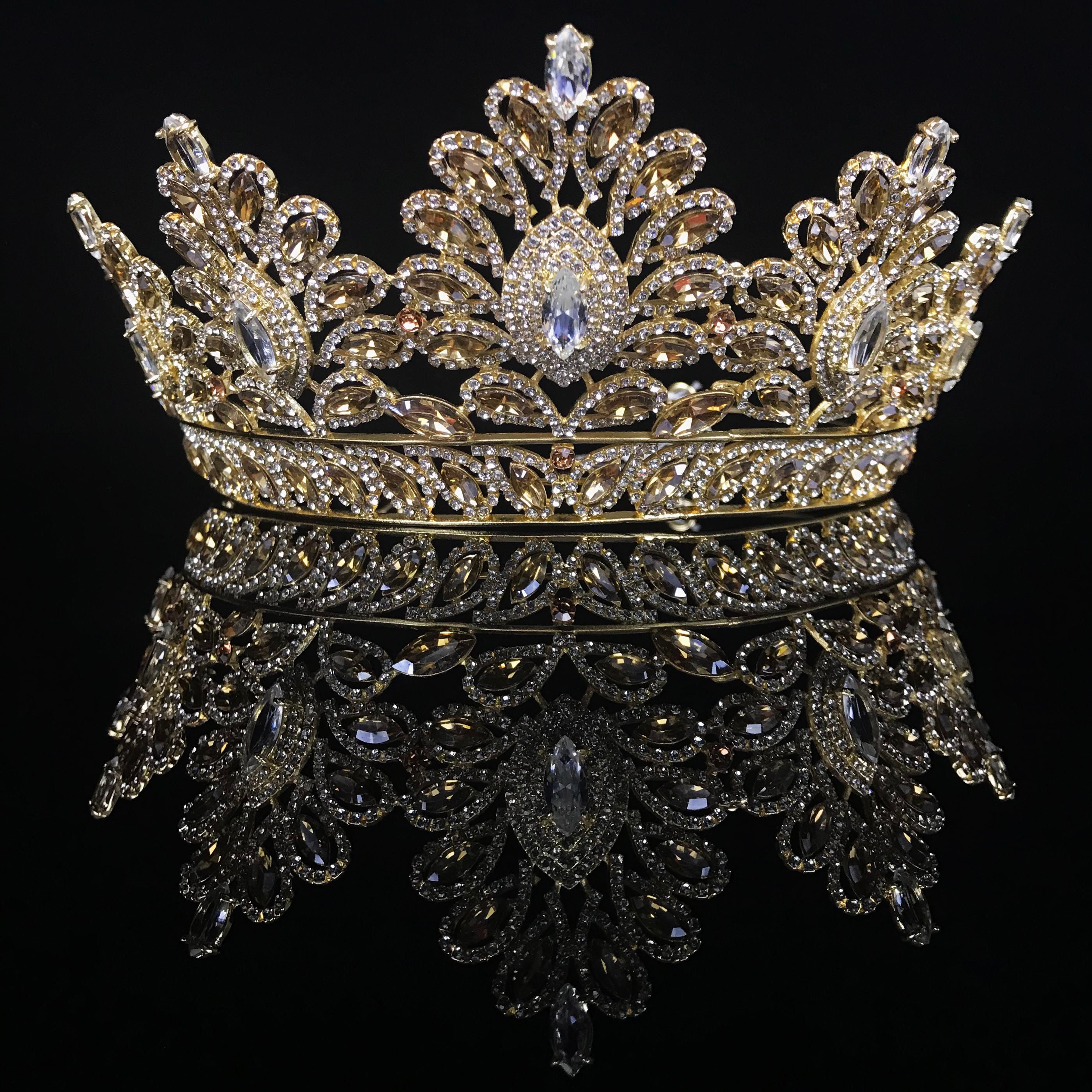 New Luxury Crystals Bridal Crowns Tiaras Headband Wedding Jeweleries Birthday Party Princess