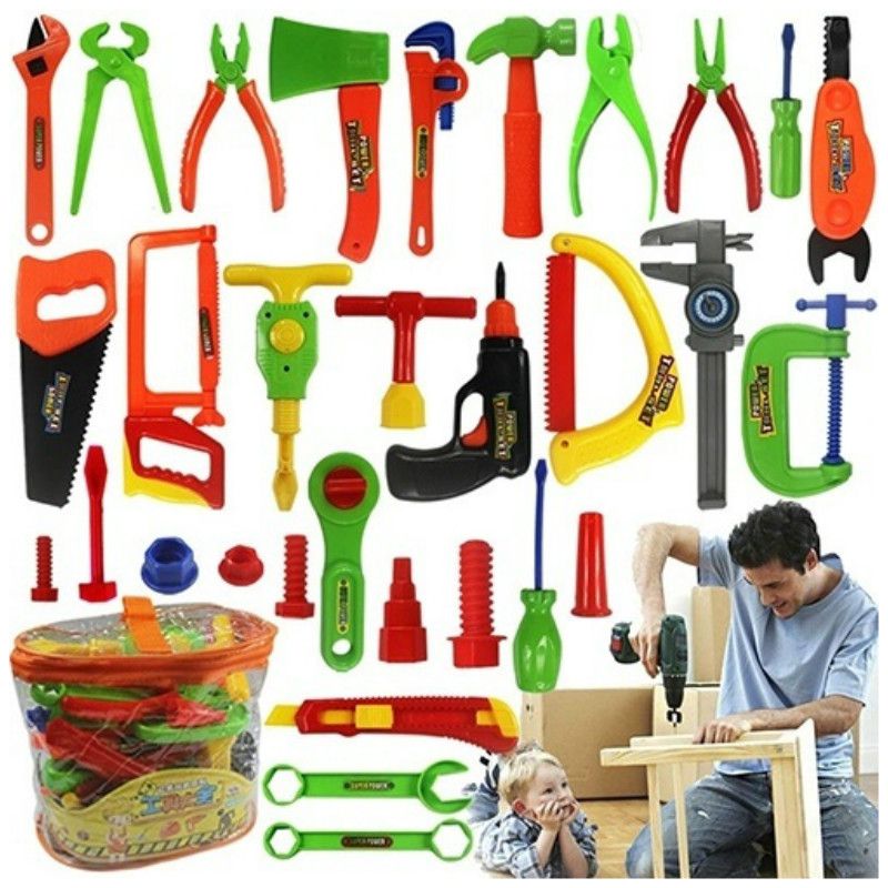 pretend play tool set