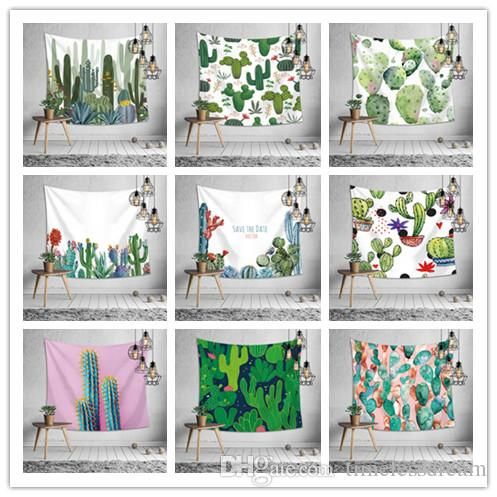 Wholesale Cactus Tapestry 13 Design Wall Decor Printing Tablecloth