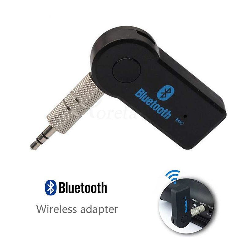 Receptor Inalámbrico Bluetooth teléfono móvil 3.5 Mm Aux Audio Música llamada de adaptador de coche