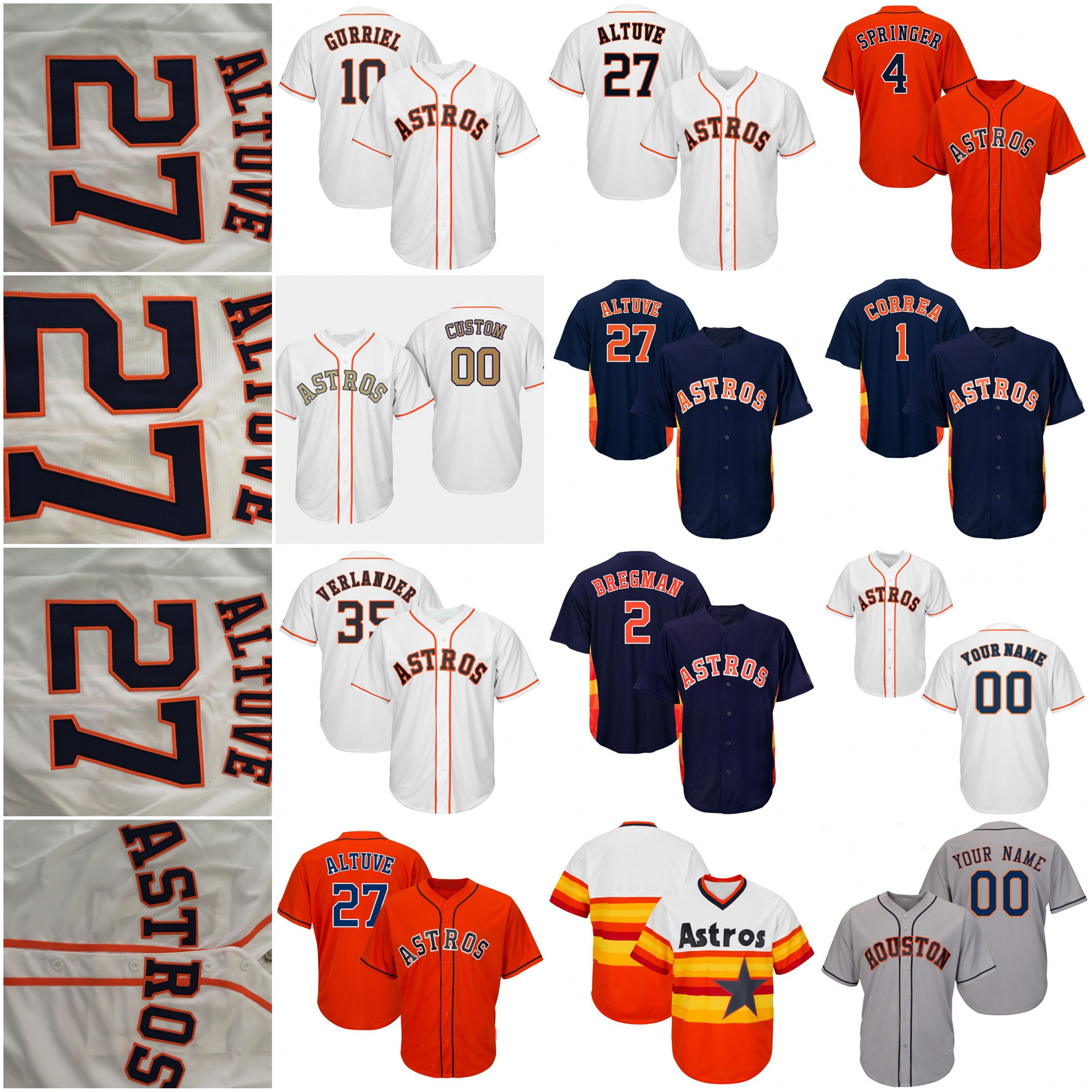 astros jersey colors