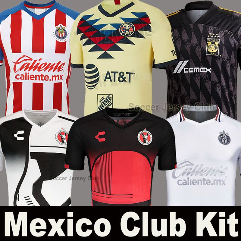 21 19 21 Liga Mx Club America Soccer Jersey 21 Unam Chivas Guadalajara Xolos Tijuana Camiseta Tigres Third Kit Black Football Shirt From Ace Li 14 Dhgate Com