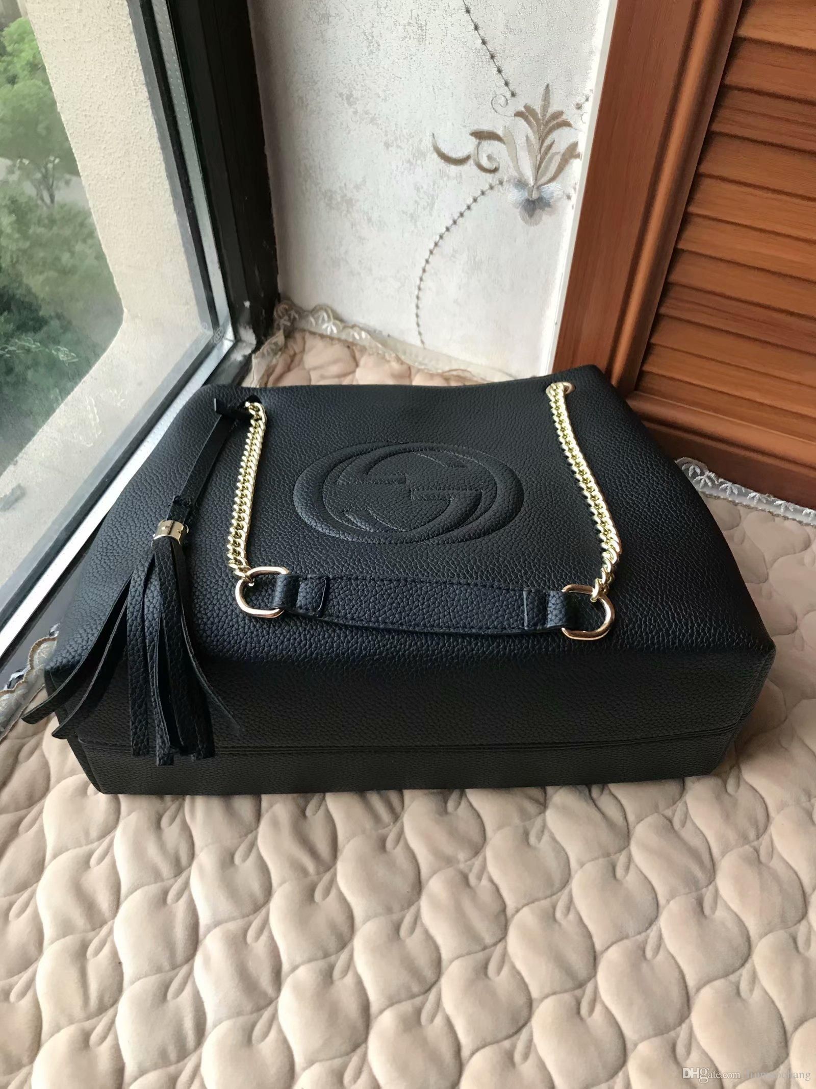 DesignerGucciBig Size Chain Shoulder Bag With Large Tassel  Portable Composite Bag Slung Leather Portable Shopping Bag From  Huangtong020, $ 