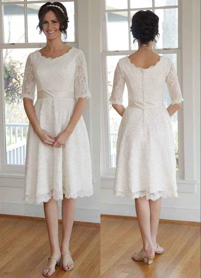 short modest wedding dresses