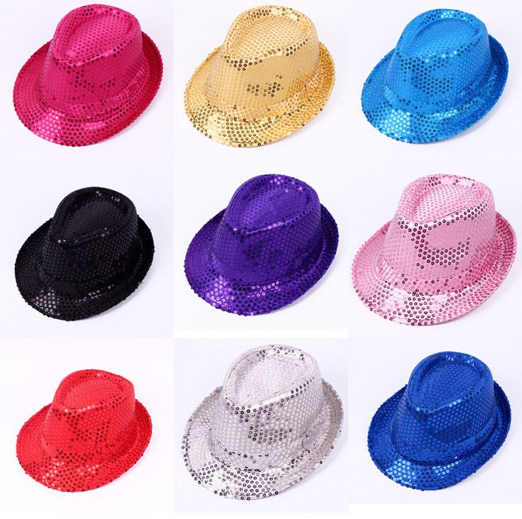 sequin bowler hat