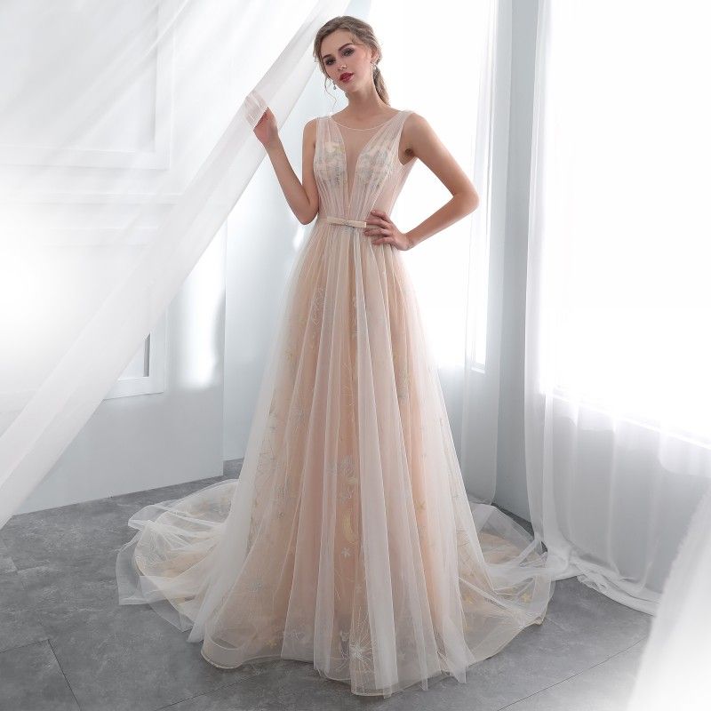 long gown pastel