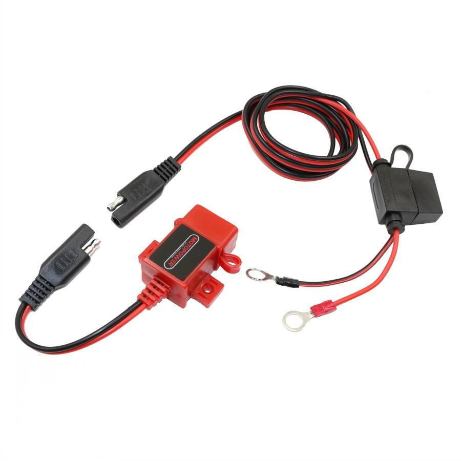  MOTOPOWER MP0609A 3.1Amp Motorcycle USB Port Kit SAE to USB  Adapter On Motorcycle : Automotive