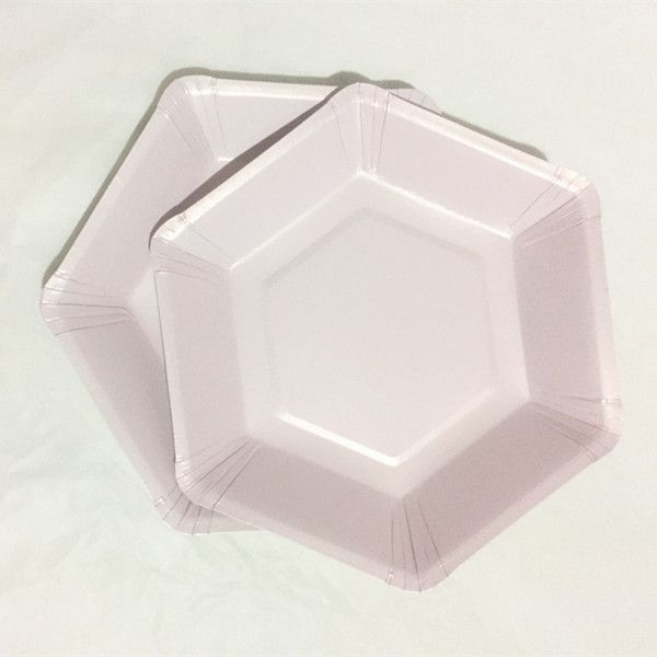 Pastel Lilac Hexagon Party Paper Plates Baby Shower Birthday Wedding Party Supplies Disposable Tableware From Magicalparty 0 48 Dhgate Com