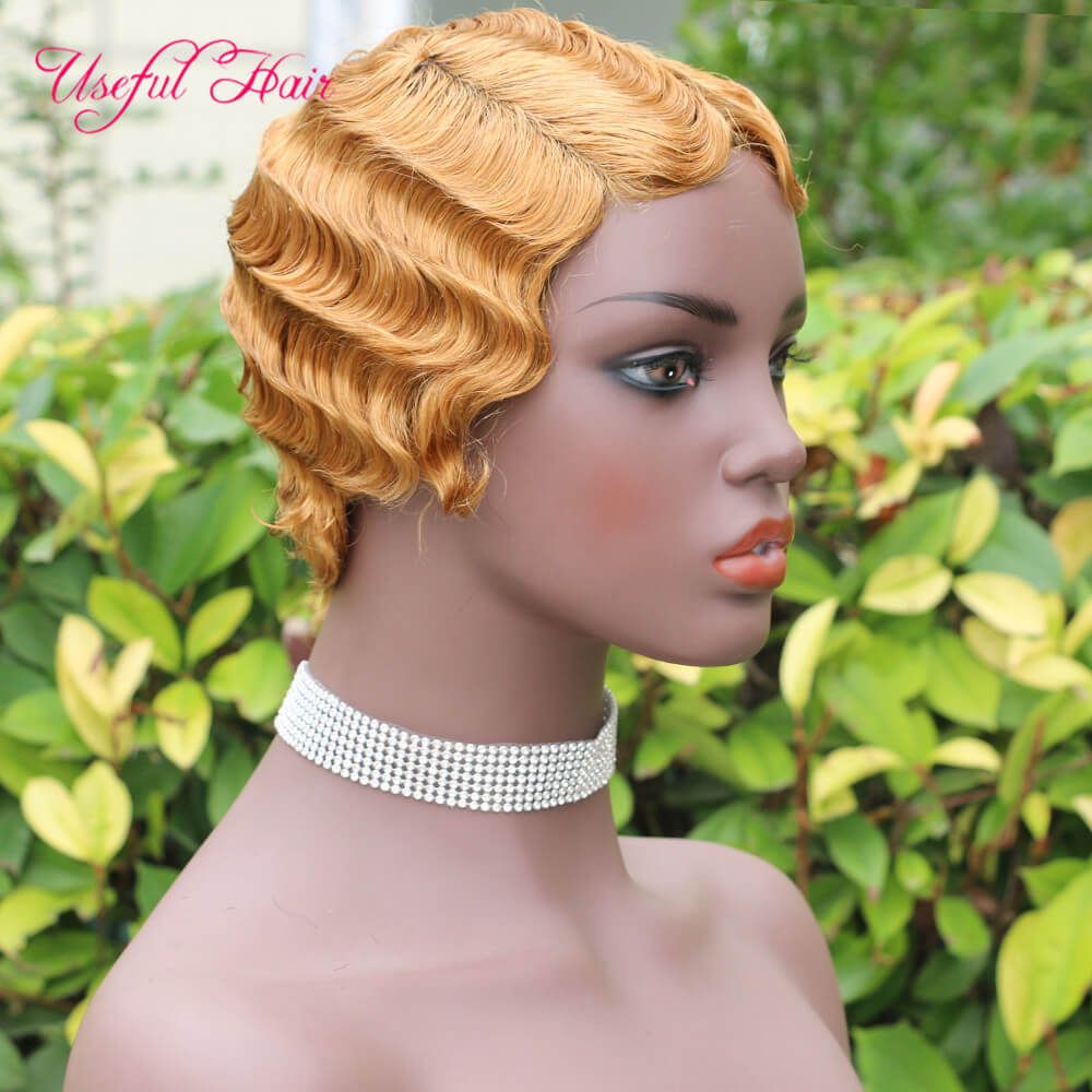 Short Wig Brazilian Virgin Hair Short Bob Wig Wet Wavy Black