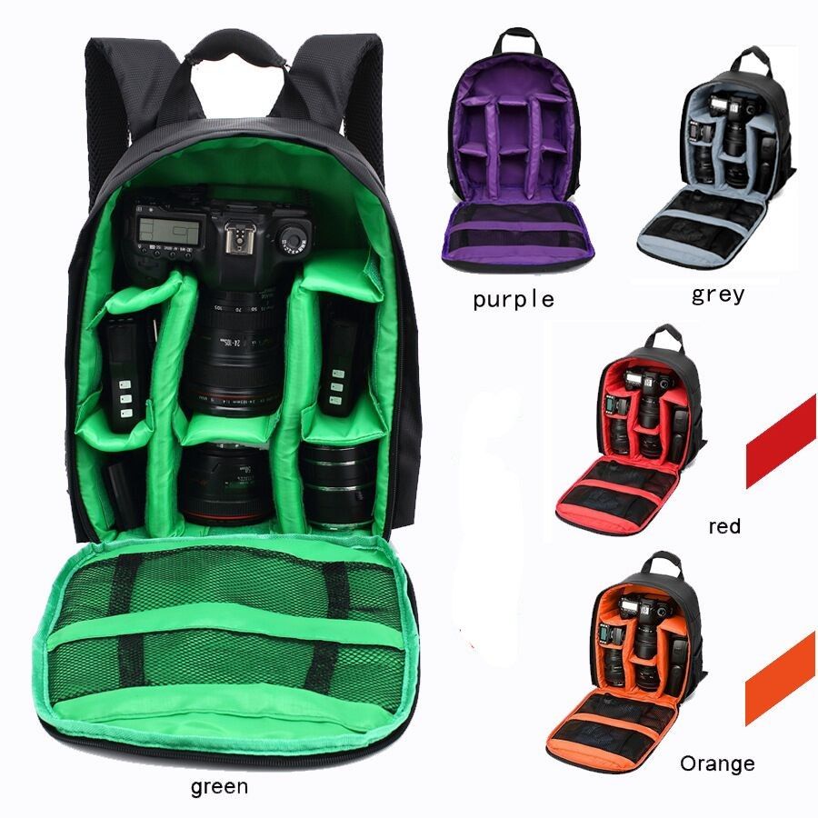 Digital SLR DSLR Camera Bag Soft Padded Backpack,Professional Waterproof Shockproof Digital SLR DSLR Camera Bag Soft Padded Backpack Suitable for Canon for Nikon