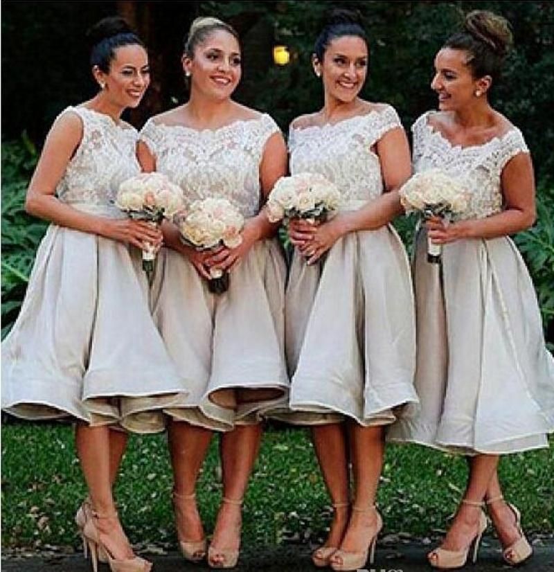 Compra Elegantes Corto Vestido De Dama NewHigh Apliques Calidad De Las  Señoras Vestidos Para Ocasiones Ropa Formal Para Boda Por Encargo Prom  Vestidos Barato | Entrega Rápida Y Calidad | Es.Dhgate