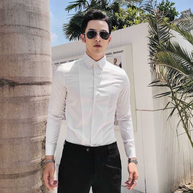 mens outfit white shirt