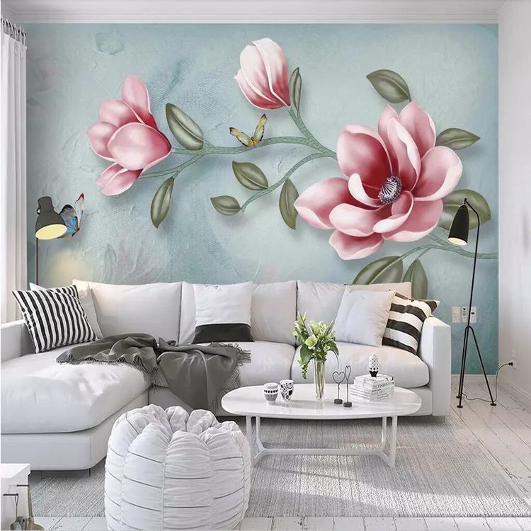 3d Large Mural Oil Painting Floral Wallpaper Hand Painted Bedroom Tv Background Wall Paper American Retro Dark Wall Cloth Hd Wallpaper Background Hd