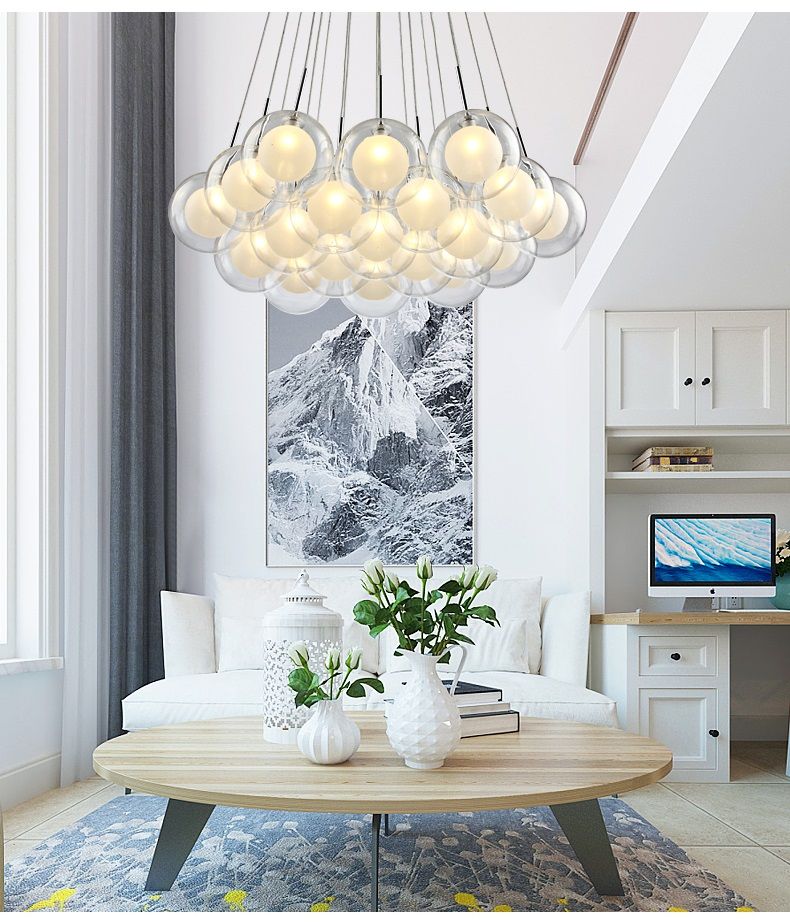 2020 New Modern LED Chandelier Living Room Hanging Lights Home Deco