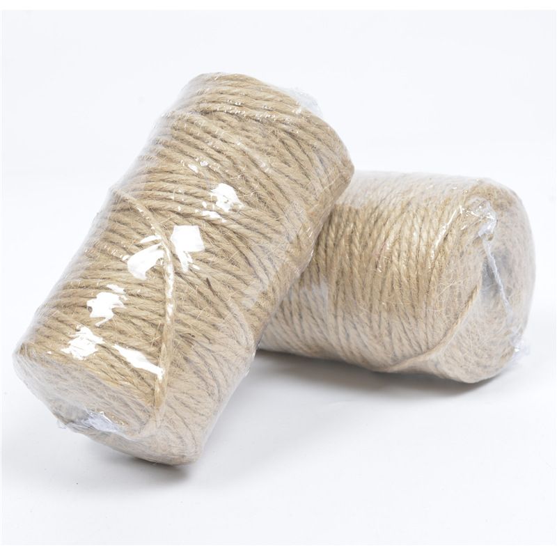 Natural Jute Yarn Twine Burlap String Florists 50m Woven Ropes Hemp Yarn Wrapping Cords Thread 