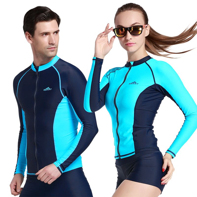  Rash Guard Women Long Sleeve Swim Top UV Shirts