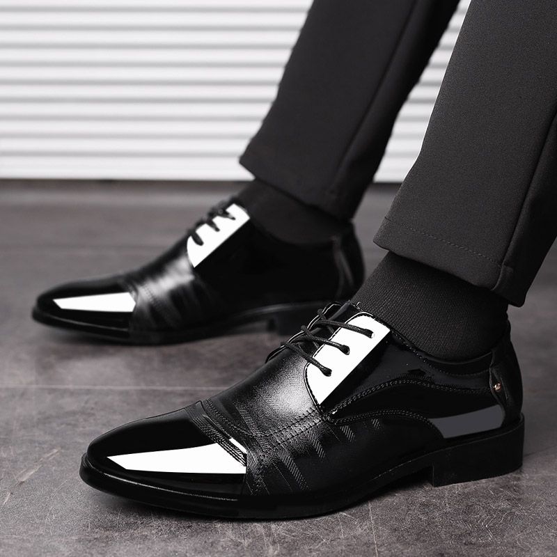 Wedding Shoes Men Formal Brown Dress Patent Leather Shoes For Men Coiffeur Suit Shoes Men Elegant Erkek Ayakkabi Klasik From Peace Dove 12 3 Dhgate Com