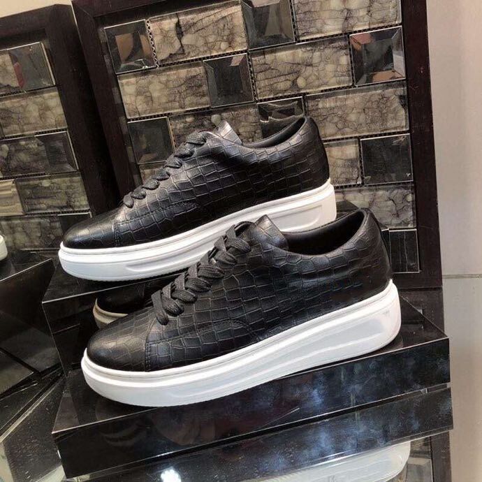 black leather sneakers white sole womens