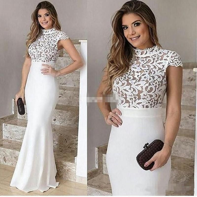 vestido longo sereia simples