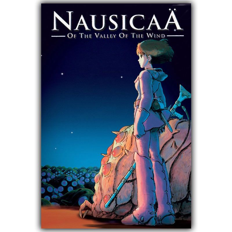 D079 Nausicaa of the Valley of the Wind Classic Cartoon Movie Art Silk Poster 