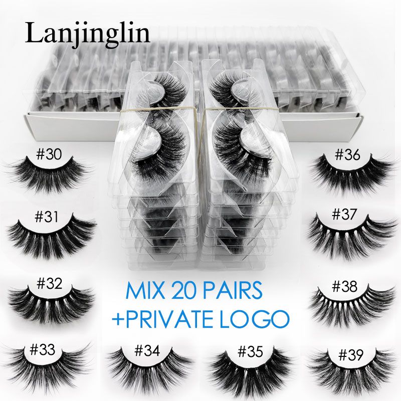 Lashes Mix20PAirs med logotyp