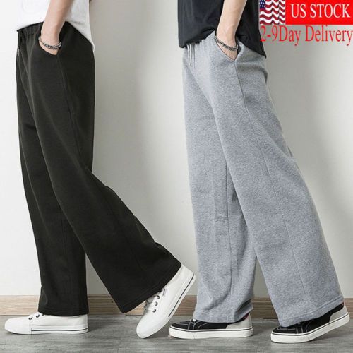 2019 Unisex Mens Womens Sweatpants Fleece Workout Pants Elastic Waist Men Casual Solid Loose Cotton Pants Male From Vanilla15 28 86 Dhgate Com