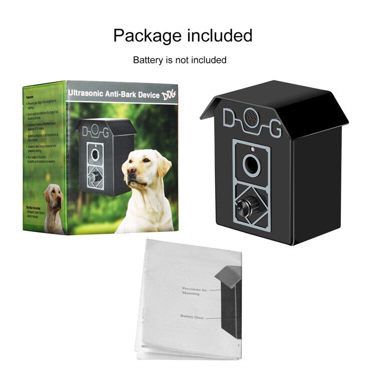 Stop Dog Barking Control Device Ultrasonic Black Crazydeal Nz