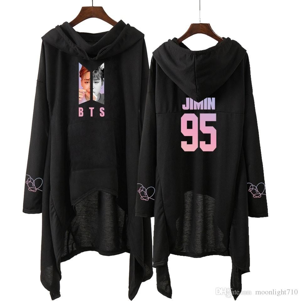 Compras De La Gota BTS Mujeres Se De Moda Sudadera Con Capucha BTS SUGA JIN JHOPE Jimin Amor Usted Mismo Kpop Ropa De Ponerse De 29,46 € | DHgate