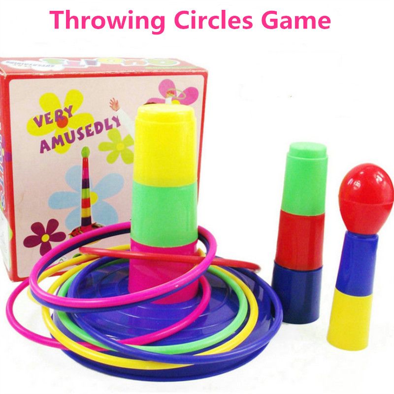 Throwing Rings Circle Ferrule Toss Game Parent-Child Interactive Educational Toy 