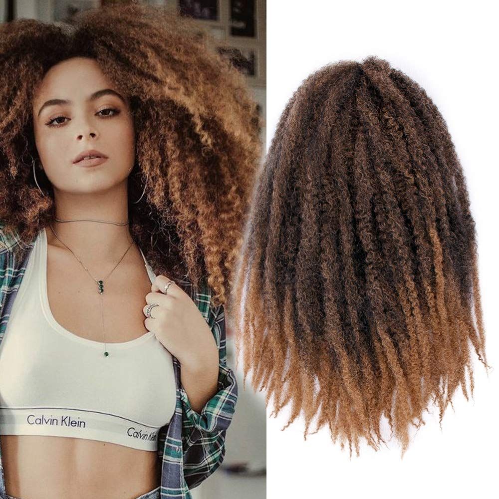 2019 Hot Full Head Afro Kinky Marley Braids Hair Extensions