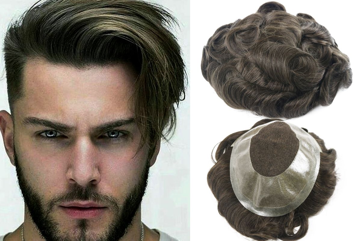 2020 Fashion 5 Brown Color Toupee For Thinning Hair Men Full Lace Mens Wig Hair Pieces Brazilian Virgin Human Hair Replacement From Charlietoupee 271 36 Dhgate Com