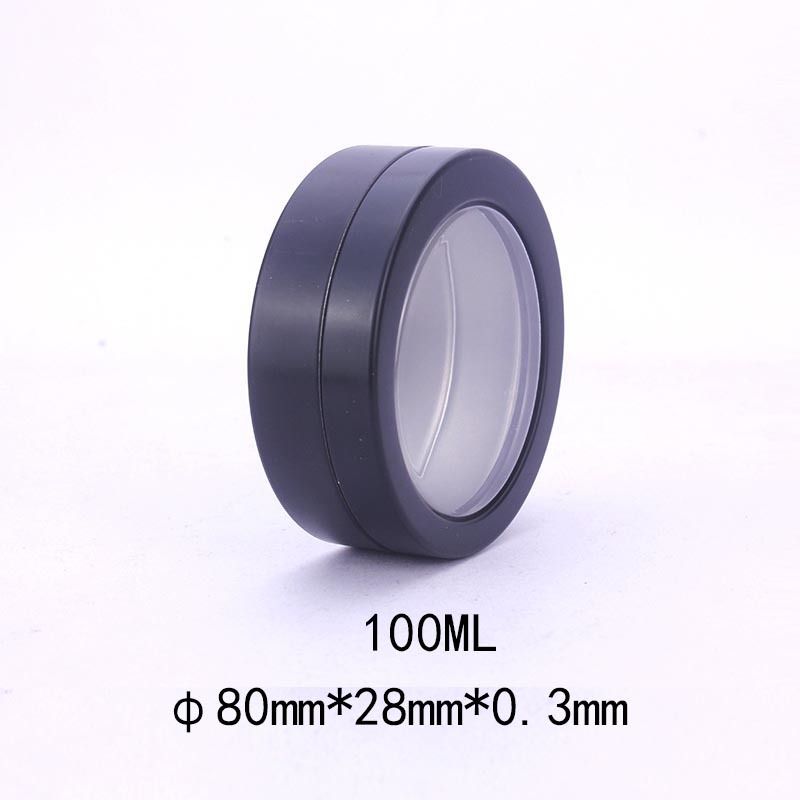 100ml Black Aluminum Bottle Containers Clear Window Jars 100g Dry Herb Flowers Dab Tool Storage Wax Packaging Tin Box Cans 100 Ml G Bottles From Dephilab02 1 36 Dhgate Com