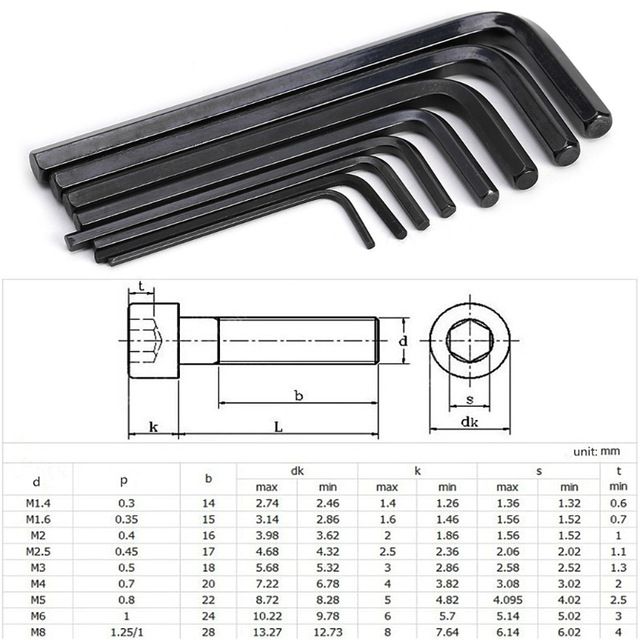 Extra Long CR-V Allen Hex Key Wrench size M2.5 2.5mm 110mm. L