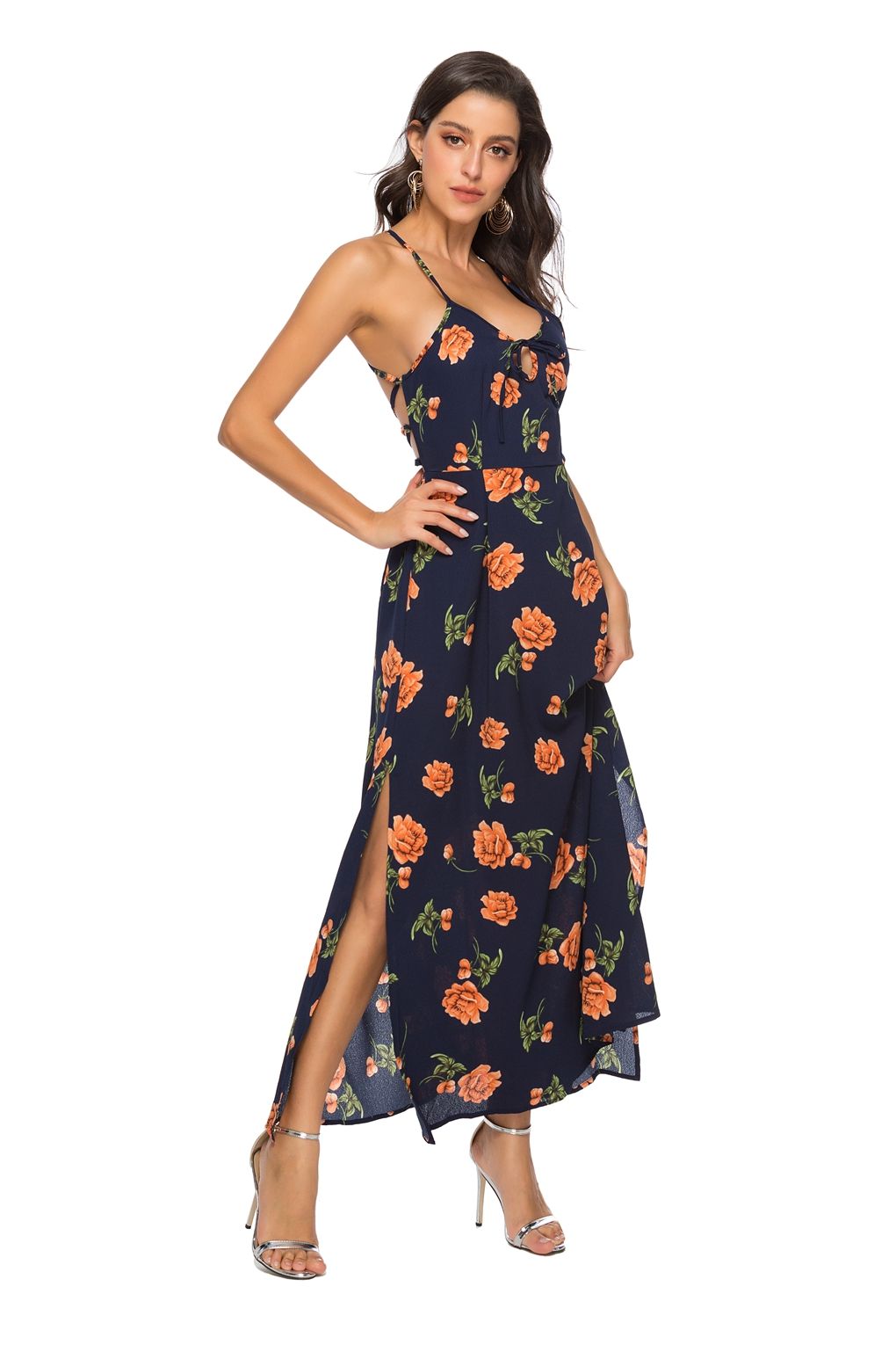 orange dress for women